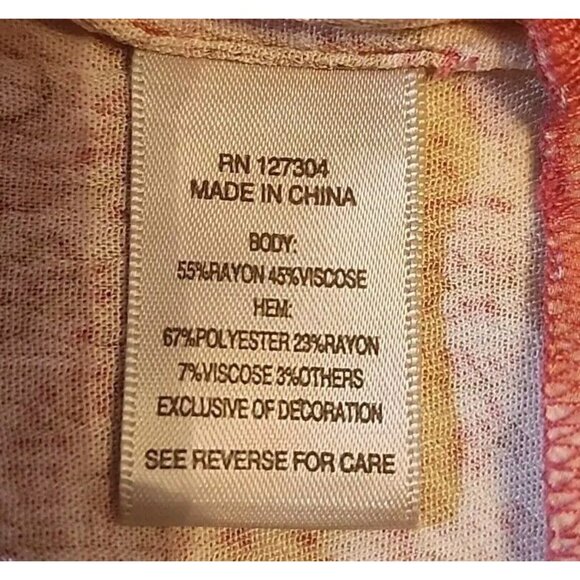 Size XS Fuchsia Floral Embroidered 3/4 Sleeve Blouse by John Mark Baby Doll Boho - Picture 10 of 11